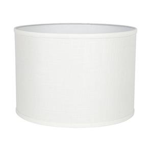 DISC - Acc. - Palerma Lamp Shade in White Linen ø435mm Cafe Lighting - 13267
