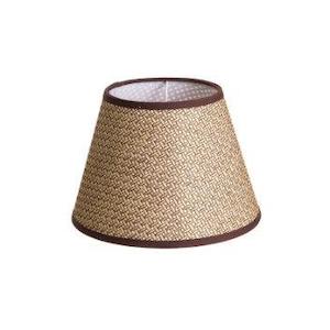 Lamp Shade: Accessories - Extra Small Taper Brown Basket Weave Lamp Shade (10x6x7) With E27 Fixture