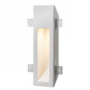 Step Lights: Drift Plaster LED Step Light Rectangular in Gypsum White