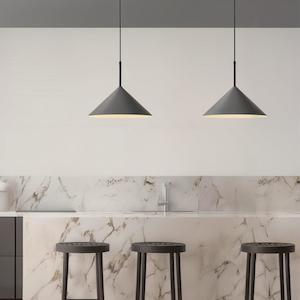 Black Pendant Light: Cono Pendant Light 1Lt Matt Black