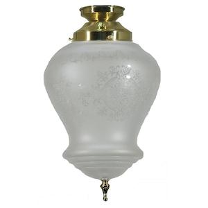 Ceiling Lighting: Cambridge DIY Batten Fix in Brass and Frost Etched Glass