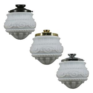 Ceiling Lighting: Premier 12" DIY Batten Fix in Patina Black, Brass or Chrome