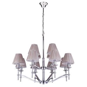 Chrome Pendant Light: Hilton Pendant Light 12Lt in Chrome