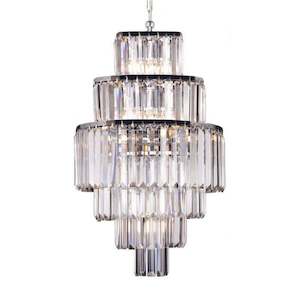 Celestial Pendant Light 6 Tier in Chrome