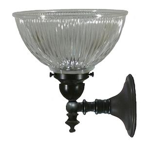 Lighting Inspirations: Koscina Indoor Wall Light Patina Black with Claredon Small Clear Gloss