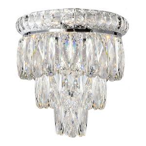Emporia 3 Tier Indoor Wall Light 2Lt in Chrome and Crystal