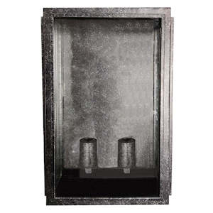 Frontage Outdoor Wall Light Large 2Lt Antique Black