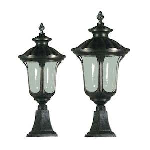 Waterford Pillar Mount Light 1xE27 in Antique Black Lighting inspirations - 1000563, 1000564