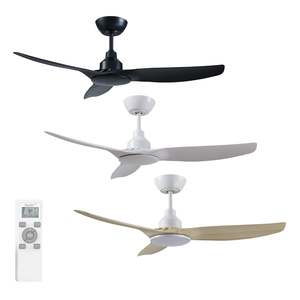 48" Skyfan DC Ceiling Fan Black, White, Light Oak SKY1203 Ventair