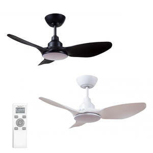 36" Skyfan DC Ceiling Fan Black, White With Light SKY903XX-L Ventair