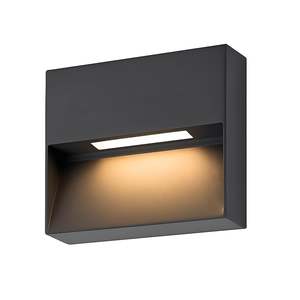 Enso Outdoor Architecural Step Light Square 5w Tri Colour in Monument