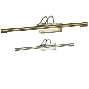 Lighting: Muse LED Picture Light 3CCT Small/Large in Antique Brass or Satin Chrome