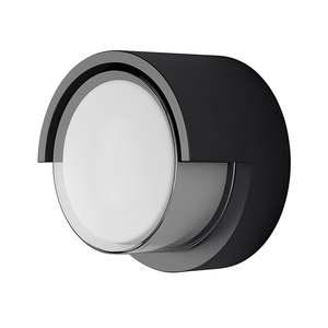 Lighting: Polaris Outdoor 15w LED Bunker Wall Light in Black Tri Colour