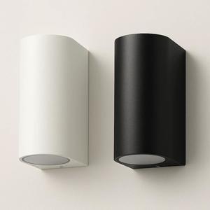 Lighting: Taro Outdoor Up/Down Wall Light GU10 in Black or White