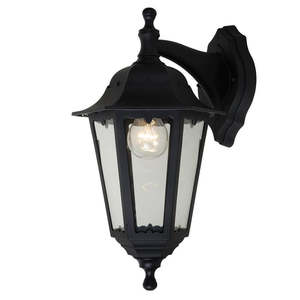 CLEARANCE Up or Down Coach Wall Light Vintage Convertible Lantern in Black Eurotech