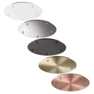 Ceiling Canopy: Acc. - RosOne Standard 5Lt Canopy in Black, Brass, Chrome, Copper or White