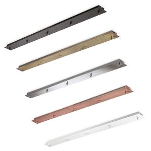 Ceiling Canopy: Acc. - RosOne Lineare Canopy 5Lt in Black, Brass, Chrome, Copper or White