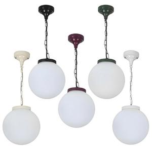 Glass Globe Pendant Lights: GT-536 Siena Chain Pendant Light ø250mm Available in 5 Colours