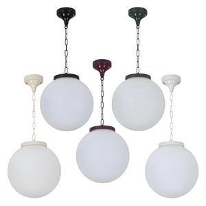 Glass Globe Pendant Lights: GT-537 Siena Chain Pendant Light ø300mm Available in 5 Colours