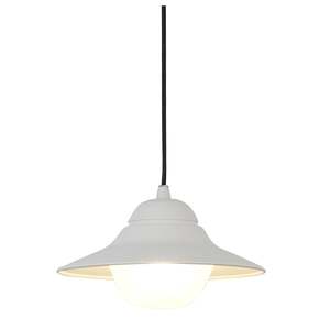 Spy Outdoor LED Pendant Light w/ Frosted Diffuser (Black or White)