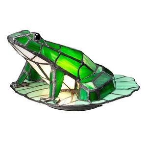 Animal Lamp: Frog Tiffany LED Table Lamp Architectural Bronze ELS.QZ-FROG-TL Elstead Lighting