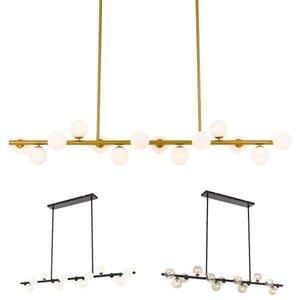 Smoked Glass Pendant Light: Moran Pendant Light 14Lt in Antique Gold/Opal, Black/Opal or Black/Smoke