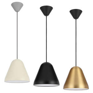 Hanami 22 Pendant Light Small in Beige, Black, Brass, Green, Nickel or Orange