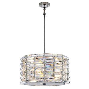 Nickel Pendant Lights: Shoal 4Lt Pendant Light in Polished Nickel