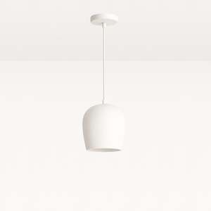 Plaster Lights: Clay Drop Plaster Pendant Light White