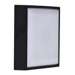 Outdoor Ceiling Lights: Oliver Square Outdoor LED Wall Light 9w in Black