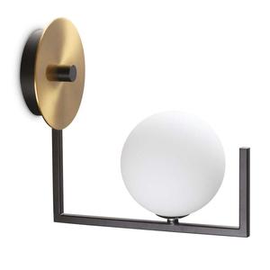 Animal Lamp: Birds Indoor Wall Light Matt Black/Satin Brass