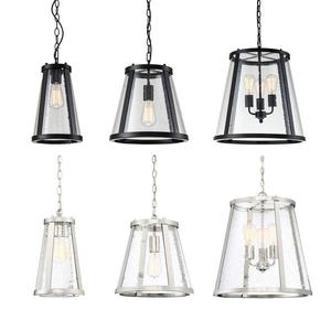 Nickel Pendant Lights: Lauren Pendant Light Small, Medium, Large in Black, Bronze or Satin Nickel