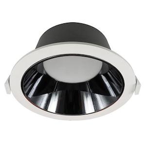 Commercial: 40W IP44 Downlight Round Low Glare White 3K/4K/6K CCT 40W 225Ømm x 100mm Height