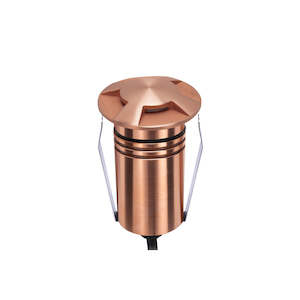 Products: Exterior Round Four-Way Multi-Use Recess Copper 2.5W 24V DC RGBW IP67