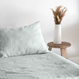 Duvet Covers: Sage Green Linen Duvet Cover