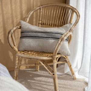 Tide Linen Lumbar Cushion Cover