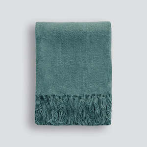 Blankets / Throws: Serenade Throw - Mineral Blue