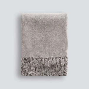 Blankets / Throws: Serenade Throw - Stone Grey