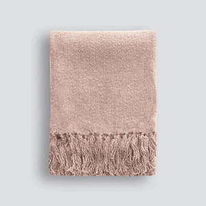 Blankets / Throws: Serenade Throw - Dusky Rose