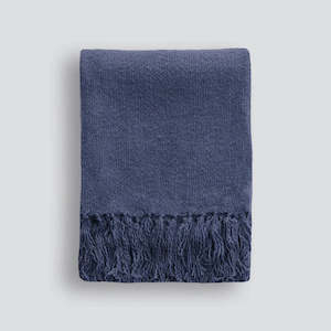 Blankets / Throws: Serenade Throw - Ink Blue