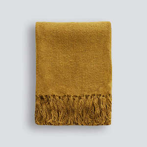 Blankets / Throws: Serenade Throw - Tumeric