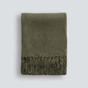 Blankets / Throws: Serenade Throw - Olive