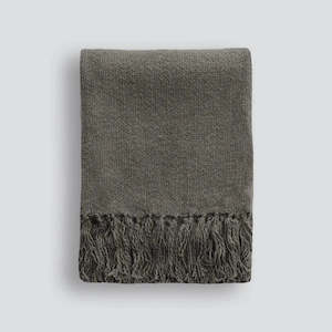 Blankets / Throws: Serenade Throw - Charcoal