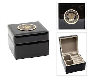 Home: Black Medusa Glass Box - Small