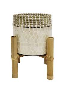 Small Luna Capiz Shell Planter