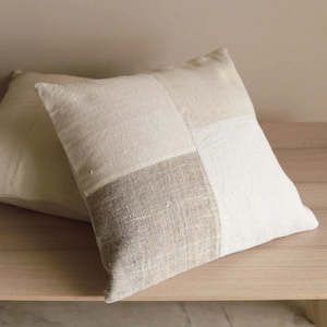 Organic Collection: Grid Patch Cushion