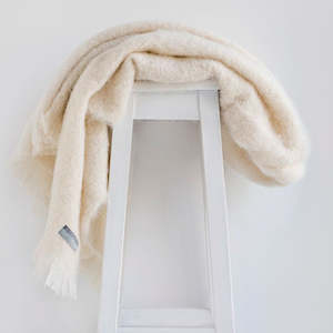 Products: Alpaca Blanket Throw - Cream