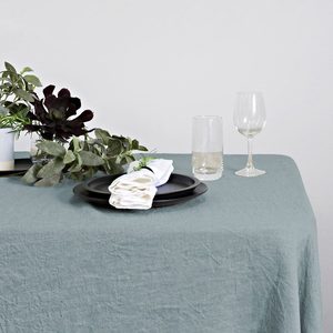 Table: Blue Linen Table Runner