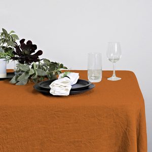 Table: Rust Linen Table Runner