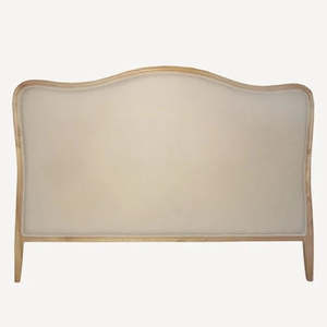 Shaped Natural Linen Headboard